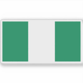 Flagge der Bundesstaatlichen Republik Nigeria Aufkleber