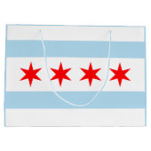 Flagge der Chicagoer Beutel Große Geschenktüte (Rückseite)