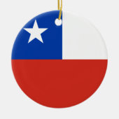 Flagge der Chile-Verzierung Keramik Ornament (Vorne)