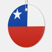 Flagge der Chile-Verzierung Keramik Ornament (Links)