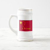 Flagge der China Bierglas (Links)