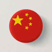 Flagge der China Button (Vorderseite)
