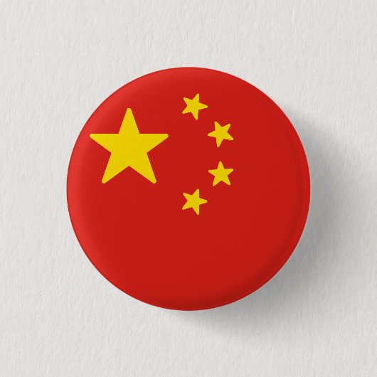 Flagge der China Button (Vorderseite)