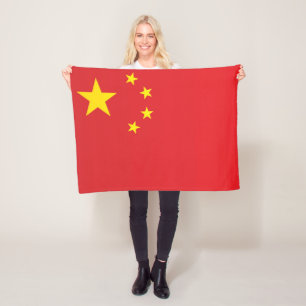 Flagge der China Fleecedecke