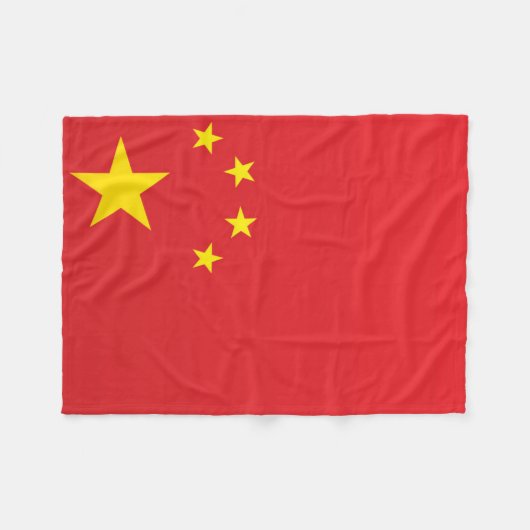 Flagge der China Fleecedecke (Vorderseite (Horizontal))
