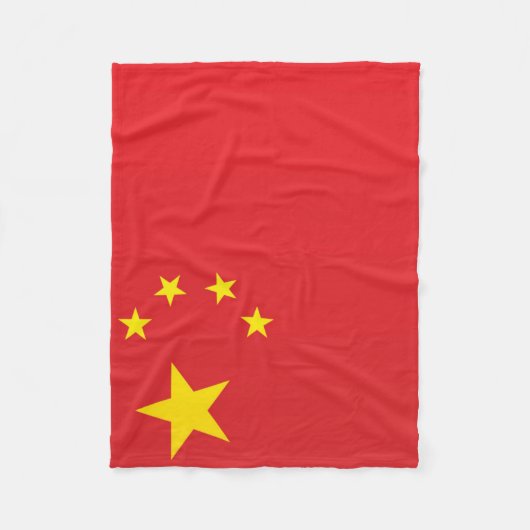 Flagge der China Fleecedecke (Vorderseite)