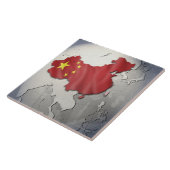 Flagge der China Fliese (Seite)
