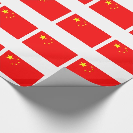 Flagge der China Geschenkpapier (Ecke)