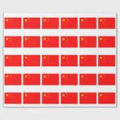 Flagge der China Geschenkpapier (Flach)