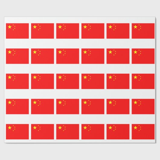 Flagge der China Geschenkpapier (Flach)