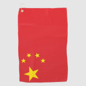 Flagge der China Golfhandtuch (Vorderseite)