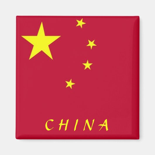 Flagge der China Magnet (Vorne)