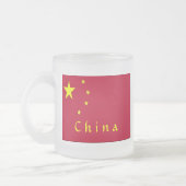 Flagge der China Mattglastasse (Links)
