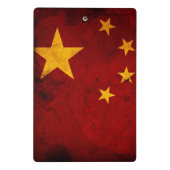Flagge der China Mini Klemmbrett (Rückseite)