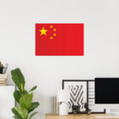 Flagge der China Poster (Heimbüro)