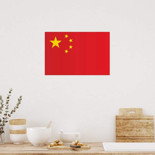 Flagge der China Poster (Küche)