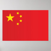 Flagge der China Poster (Vorne)