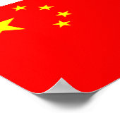 Flagge der China Poster (Ecke)
