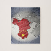 Flagge der China Puzzle (Vertikal)