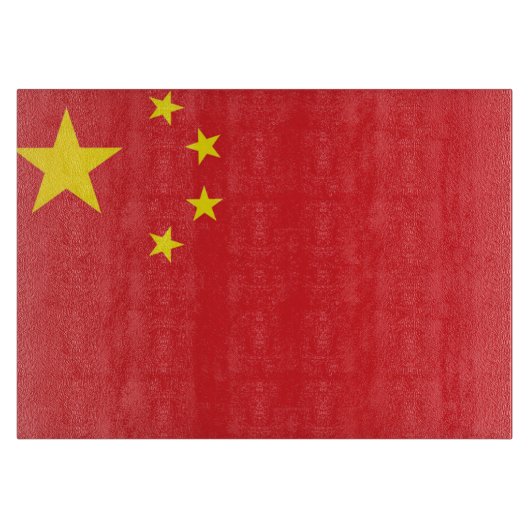Flagge der China Schneidebrett (Vorderseite)