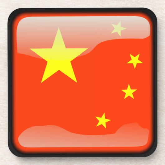 Flagge der China Untersetzer (Vorderseite)