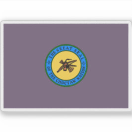 Flagge der Choctaw-Nation und -Stamm, USA Aufkleber