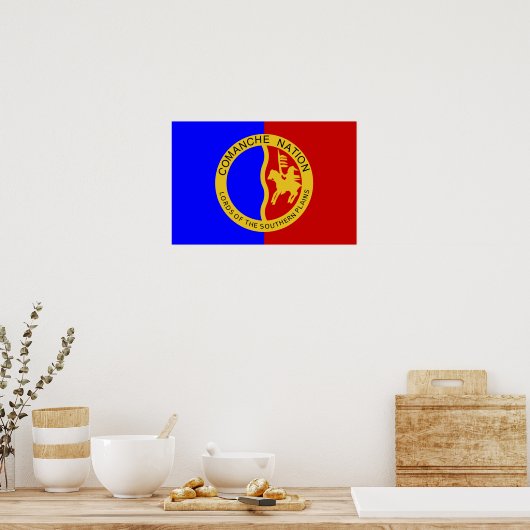 Flagge der Comanche-Nation Poster (Küche)