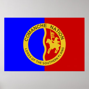 Flagge der Comanche-Nation Poster