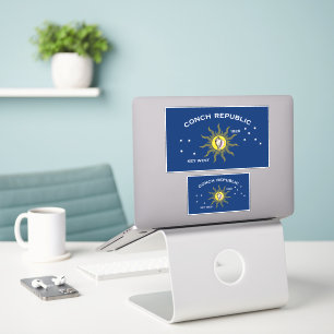 Flagge der Conchrepublik, Flagge des Westens der S Aufkleber