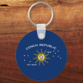 Flagge der Conchrepublik, Flagge des Westens der S Schlüsselanhänger (Rückseite)