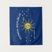Flagge der Conchrepublik, Flagge des Westens der S Wandteppich (Vorderseite)
