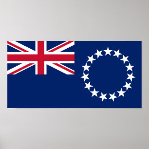 Flagge der Cook Islands Poster