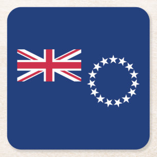 Flagge der Cook Islands Rechteckiger Pappuntersetzer