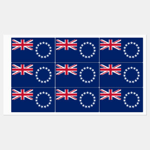 Flagge der Cookinseln Etiketten