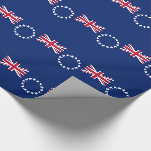 Flagge der Cookinseln Geschenkpapier (Ecke)