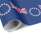 Flagge der Cookinseln Geschenkpapier (Rolleneckpunkt)