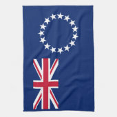 Flagge der Cookinseln Geschirrtuch (Vertikal)