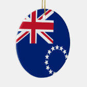 Flagge der Cookinseln Keramik Ornament (Rechts)