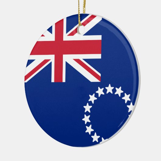 Flagge der Cookinseln Keramik Ornament (Links)