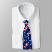 Flagge der Cookinseln Krawatte (Gebunden)
