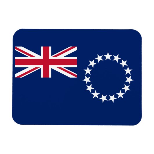 Flagge der Cookinseln Magnet (Horizontal)