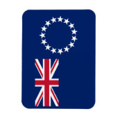 Flagge der Cookinseln Magnet (Vertikal)