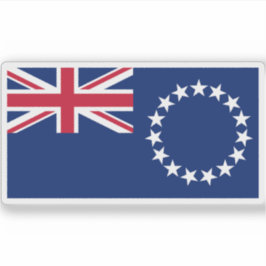 Flagge der Cookinseln, Neuseeland Aufkleber