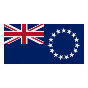 Flagge der Cookinseln Poster