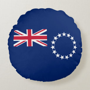 Flagge der Cookinseln Rundes Kissen
