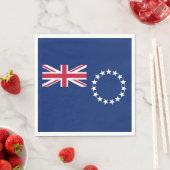 Flagge der Cookinseln Serviette (Beispiel)