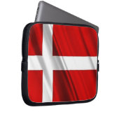 Flagge der Dänemark-Neopren-Laptop-Hülse Laptopschutzhülle (Vorne Rechts)