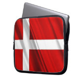 Flagge der Dänemark-Neopren-Laptop-Hülse Laptopschutzhülle (Vorderseite Links)