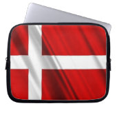 Flagge der Dänemark-Neopren-Laptop-Hülse Laptopschutzhülle (Vorderseite)