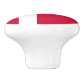 Flagge der dänischen Keramik Knob Keramikknauf (Seitenansicht)